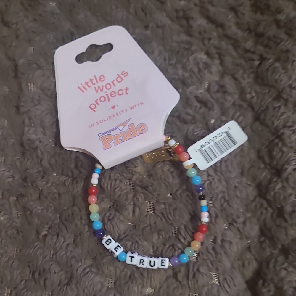 Little Words Project 'Be True' Multicolor Beaded Bracelet